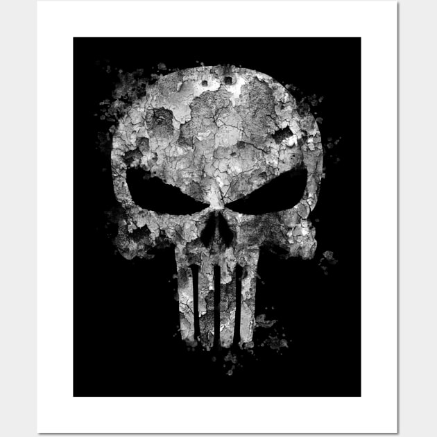 Distressed Skull Wall Art by BoneheadGraphix